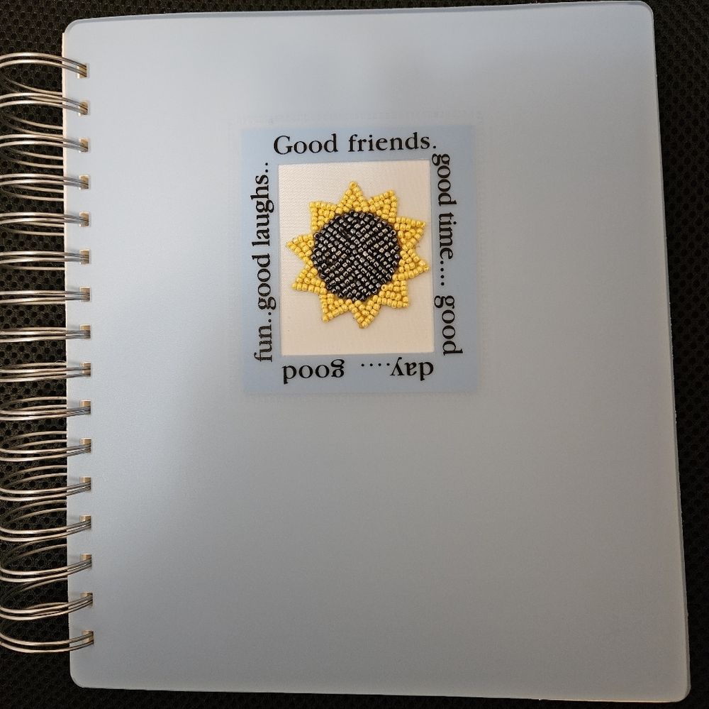 NWT Sunflower Design Spiral Notebook